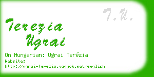 terezia ugrai business card